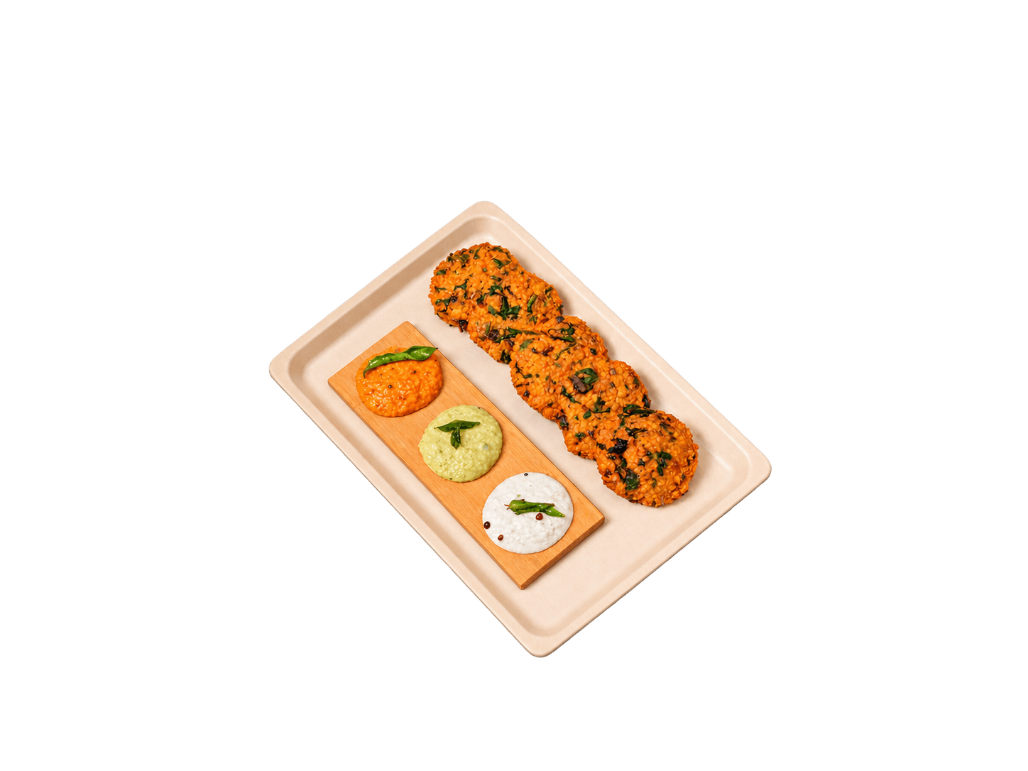 Keerai Vadai (4 Pcs)